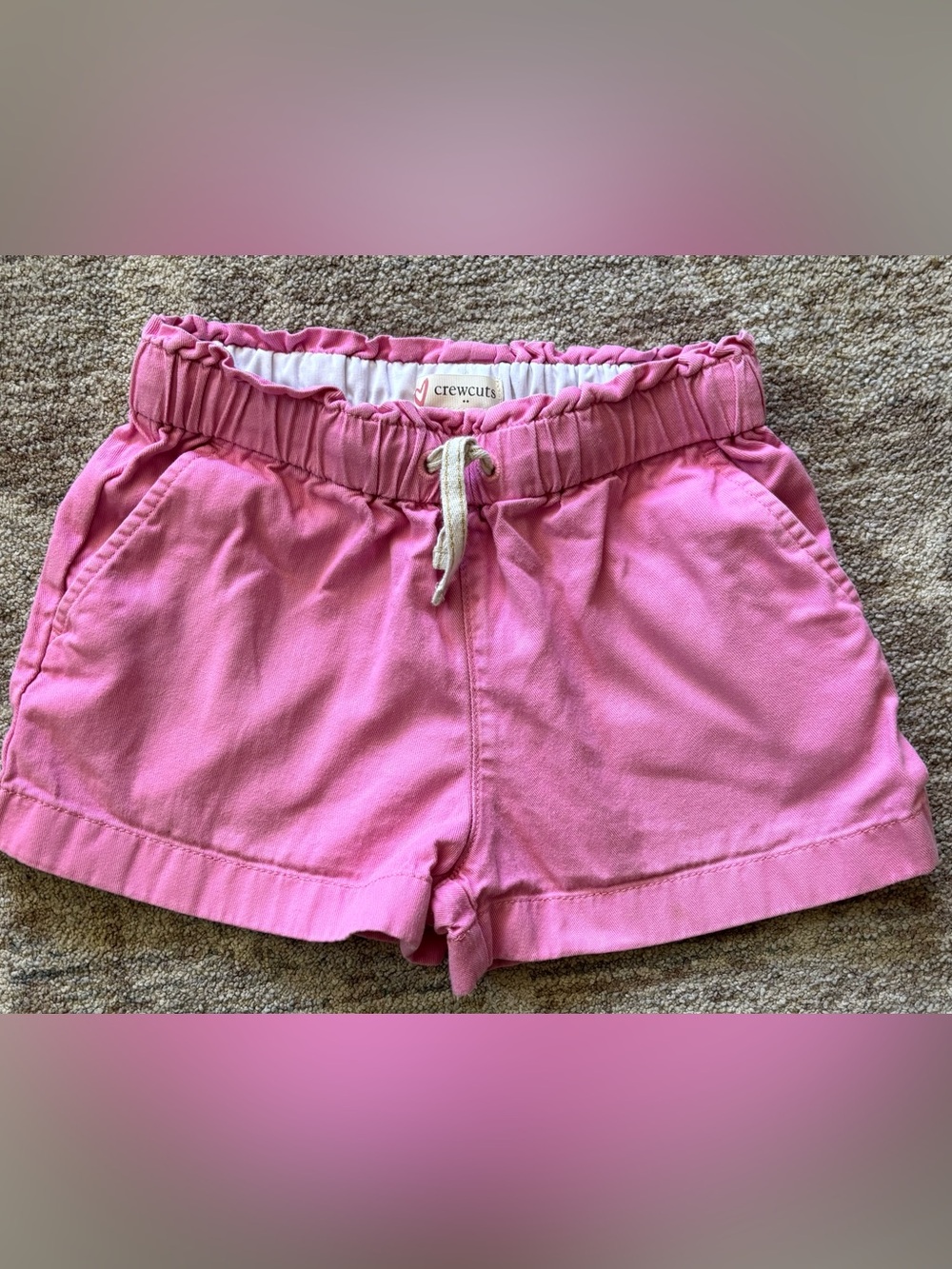 Crewcuts Pink Drawstring Shorts